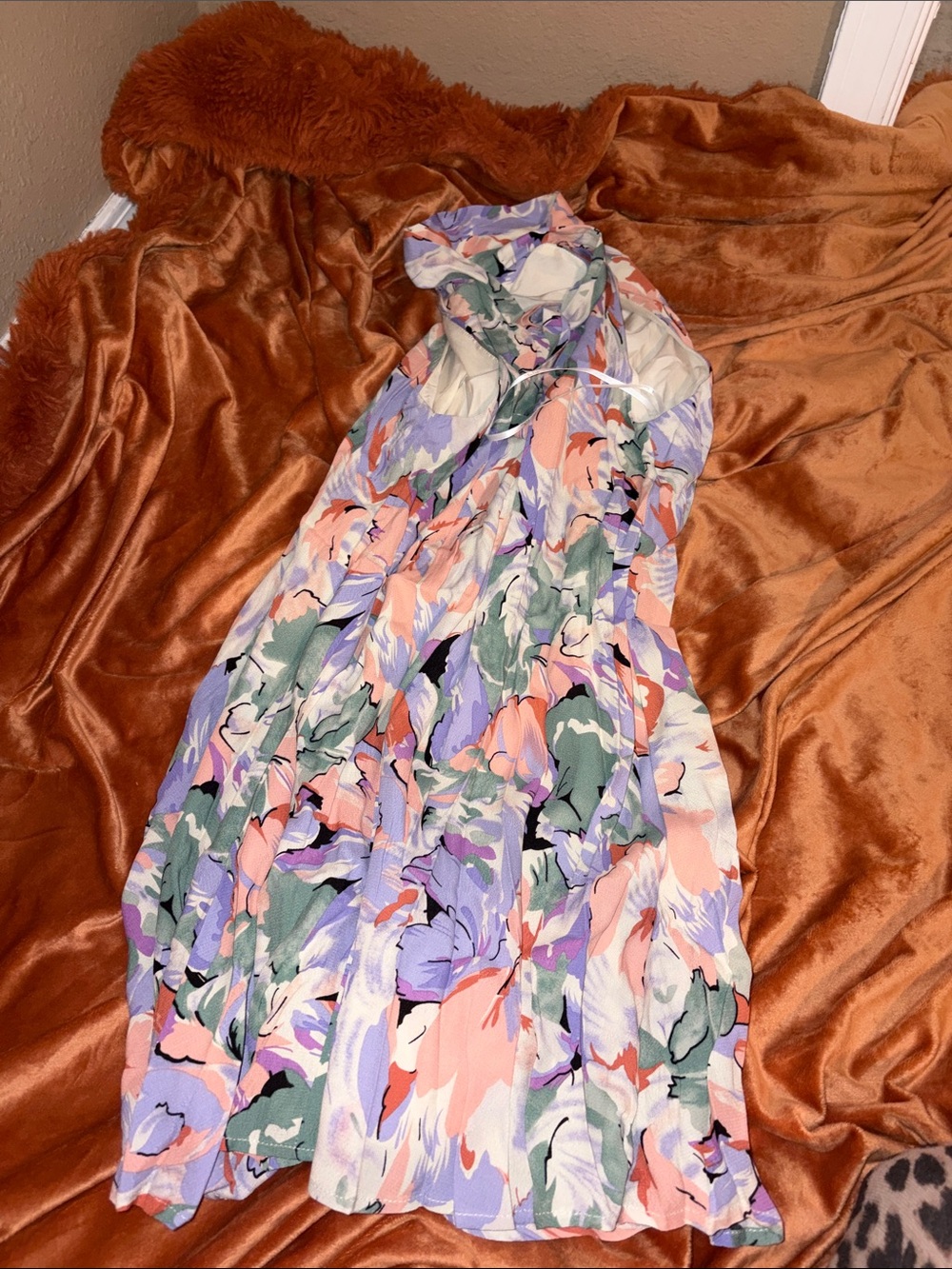 Pastel Floral Halter Dress - Picture 5 of 5